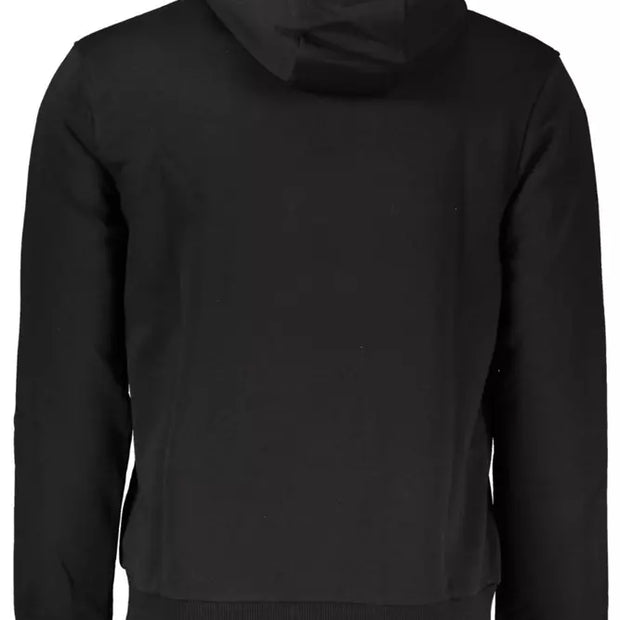 Black Cotton Men Sweater