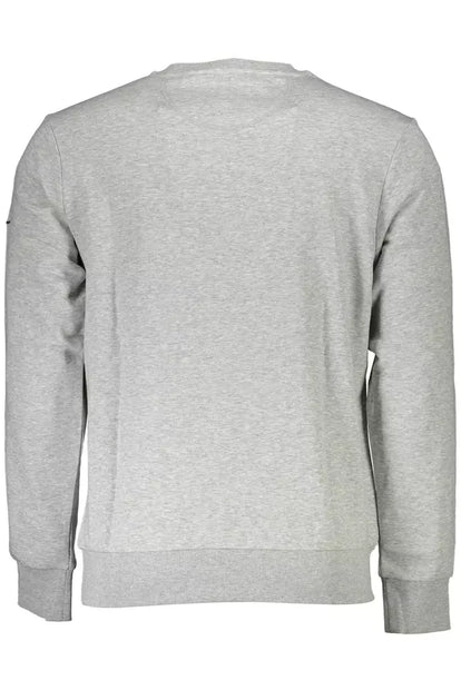 Gray Cotton Men Sweater