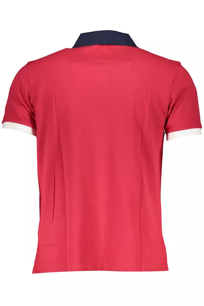 Red Cotton Men Polo