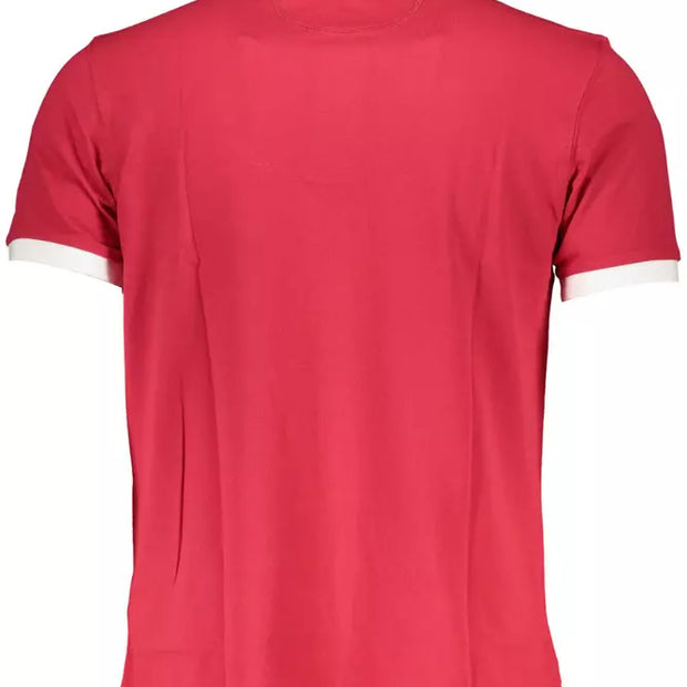 Red Cotton Men Polo