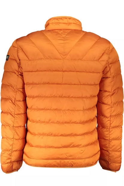 Orange Polyamide Men Jacket