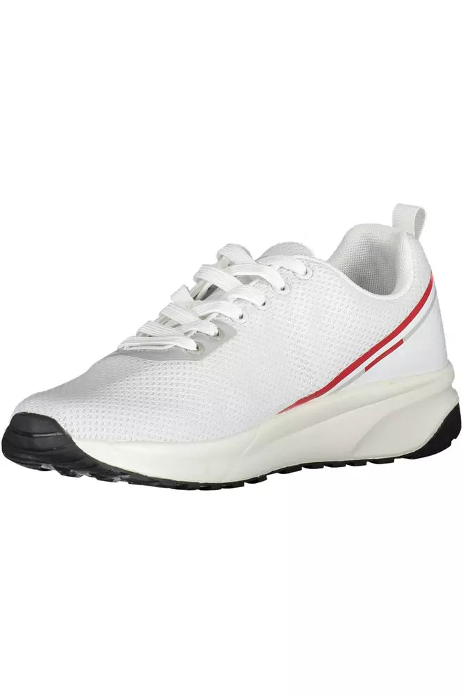 White Polyethylene Men Sneaker