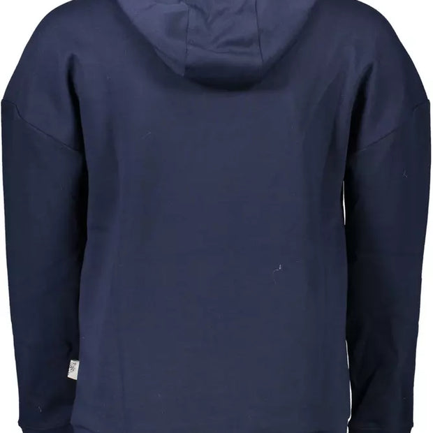 Blue Cotton Men Sweater