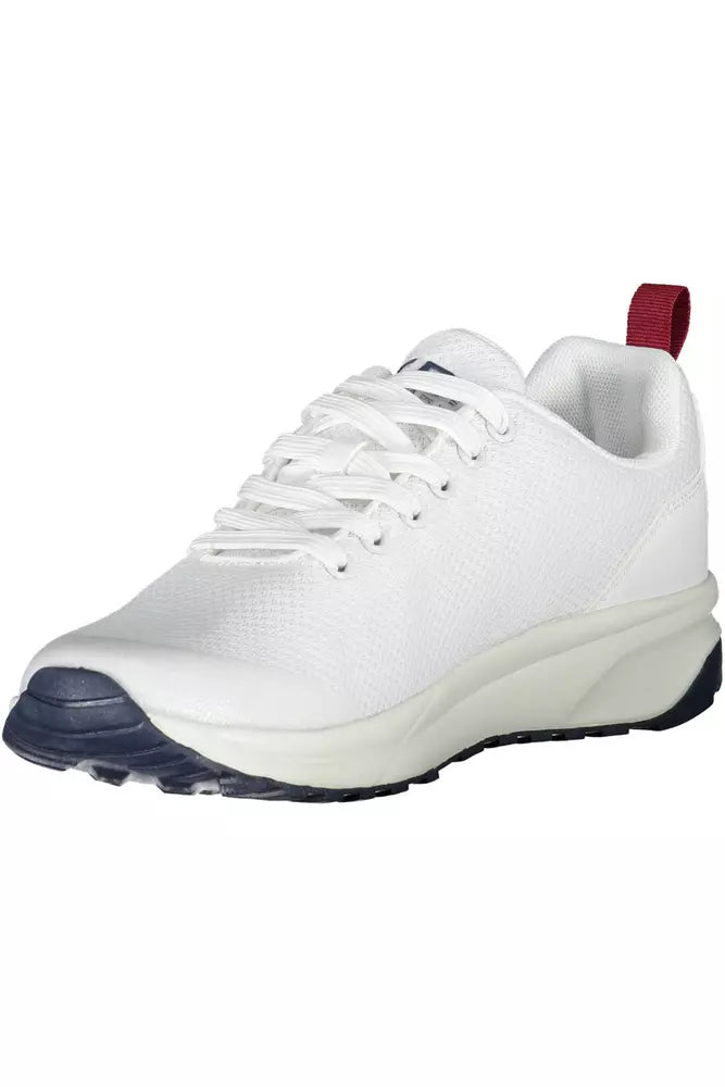 White Polyethylene Men Sneaker