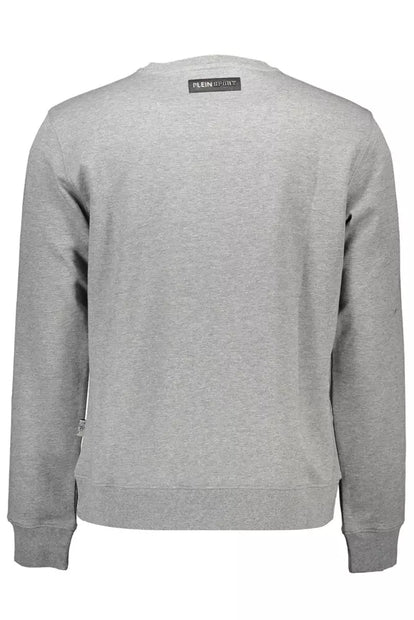 Gray Cotton Men Sweater