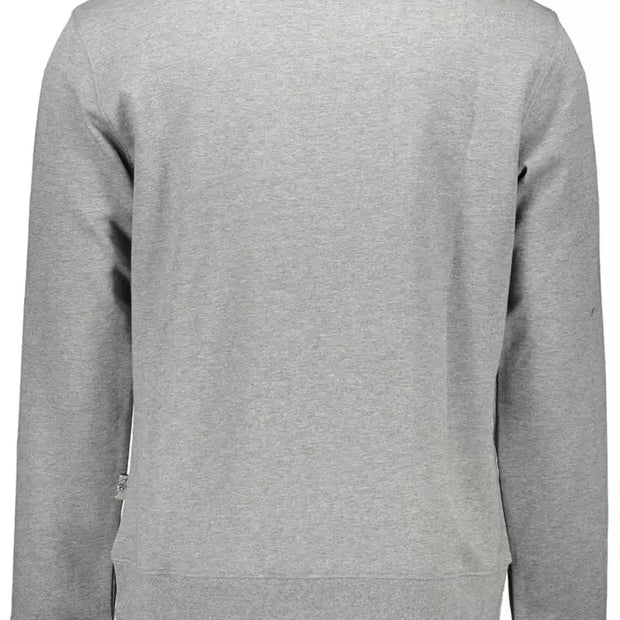 Gray Cotton Men Sweater