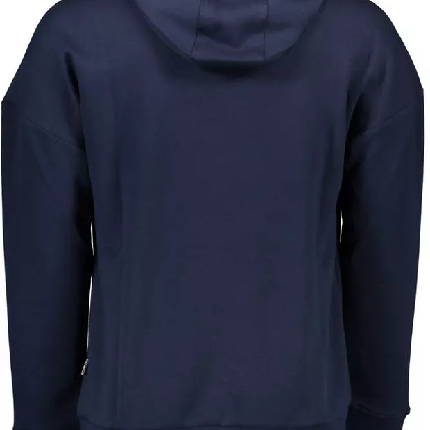 Blue Cotton Men Sweater