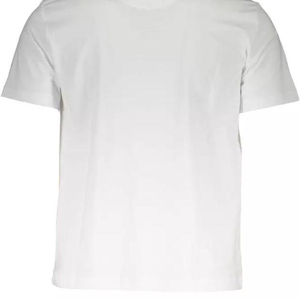 White Cotton Men T-Shirt