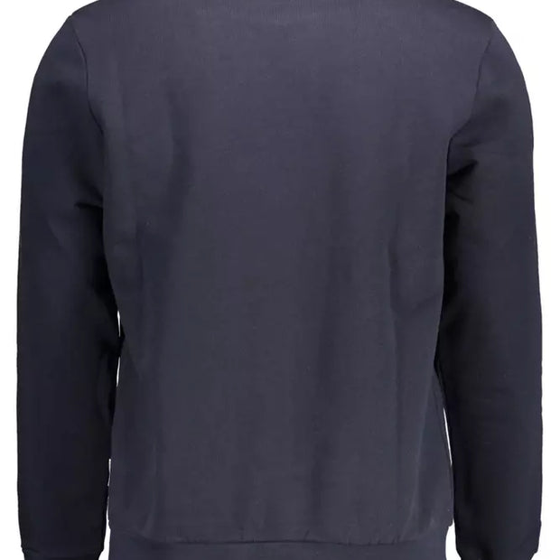 Blue Cotton Men Sweater