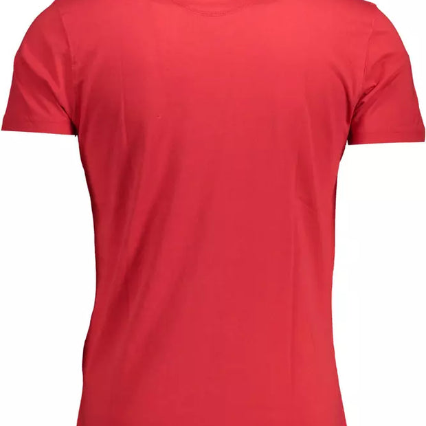 Red Cotton Men T-Shirt