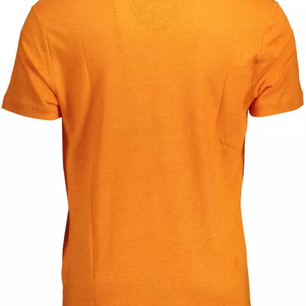 Orange Linen Men T-Shirt