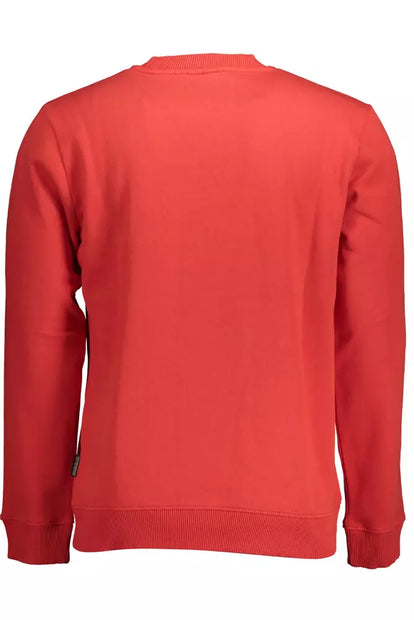 Red Cotton Men Sweater