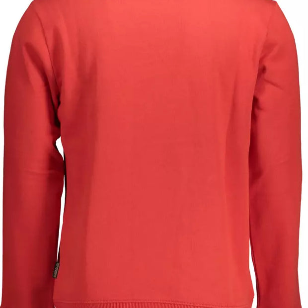 Red Cotton Men Sweater