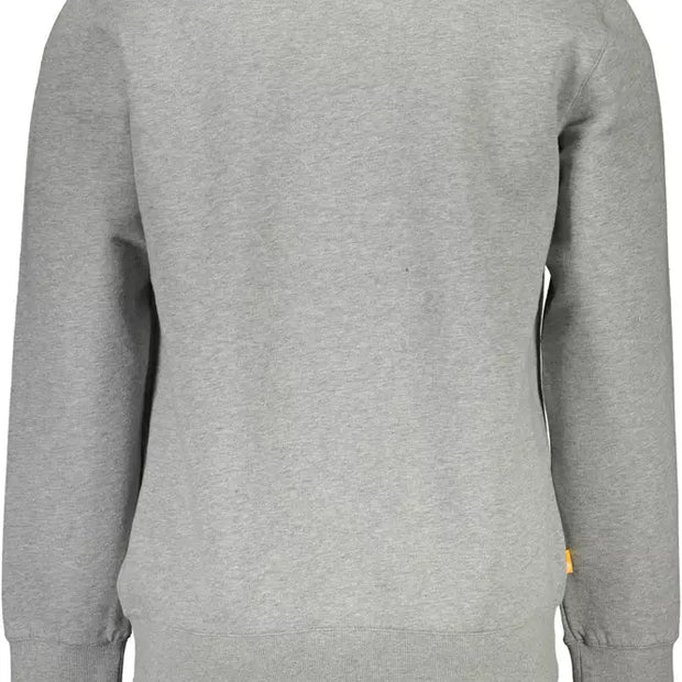 Gray Cotton Men Sweater