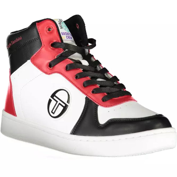 White Polyester Men Sneaker