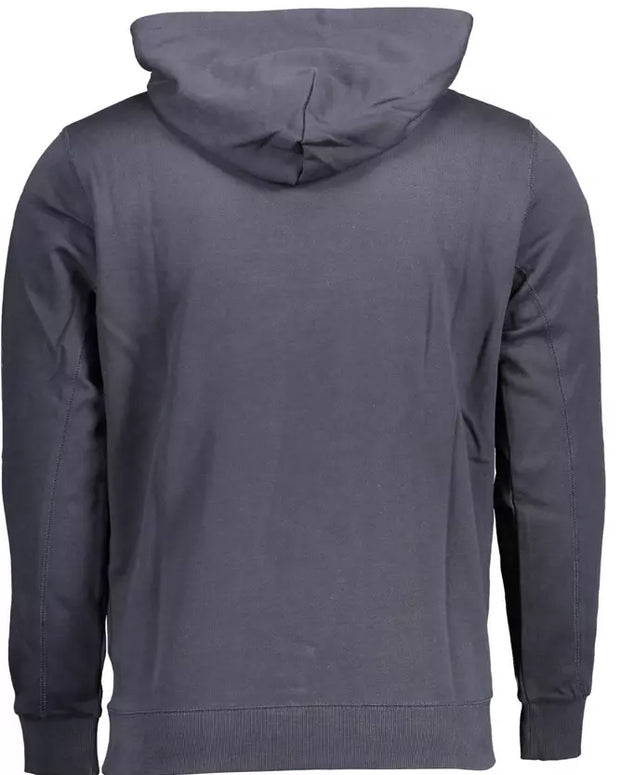 Blue Cotton Men Sweater