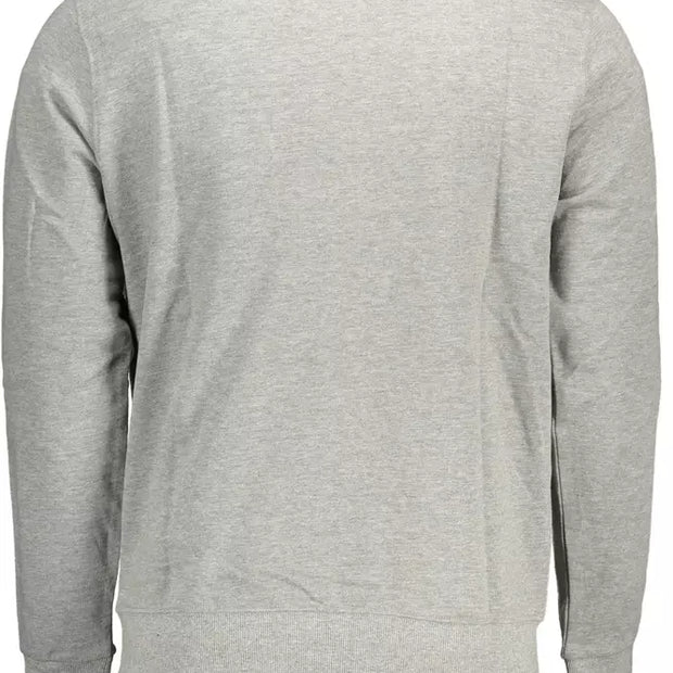 Gray Cotton Men Sweater