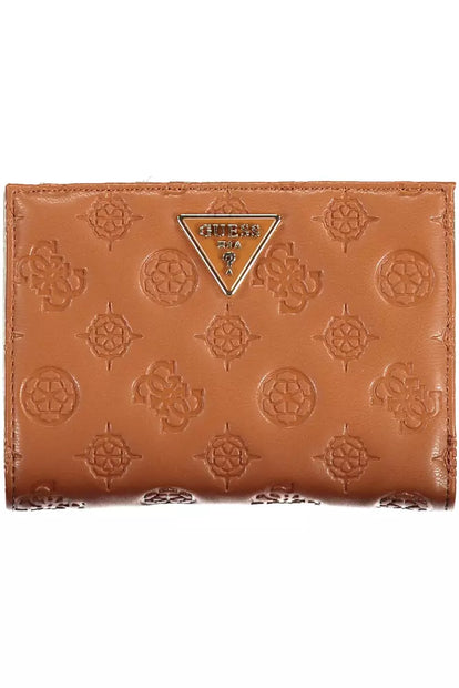 Brown Polyethylene Women Wallet