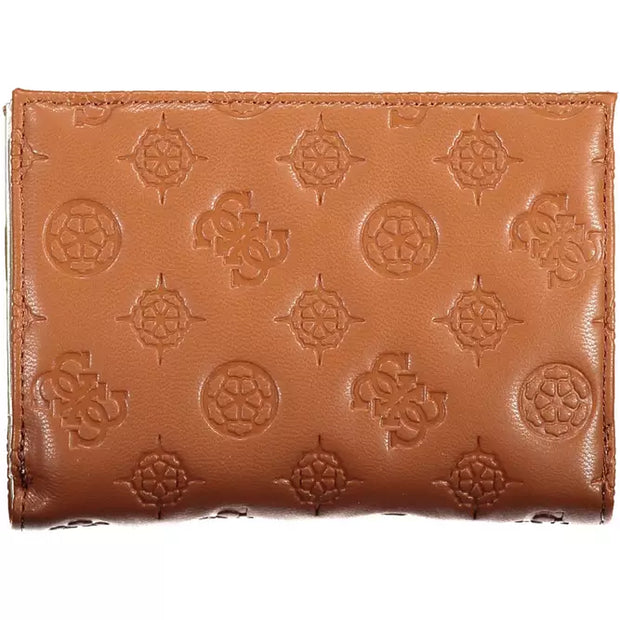 Brown Polyethylene Women Wallet