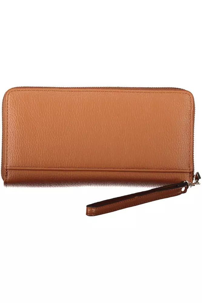 Brown Polyethylene Women Wallet