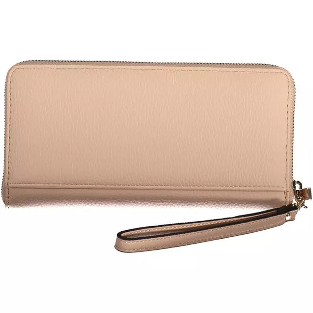 Pink Polyethylene Women Wallet