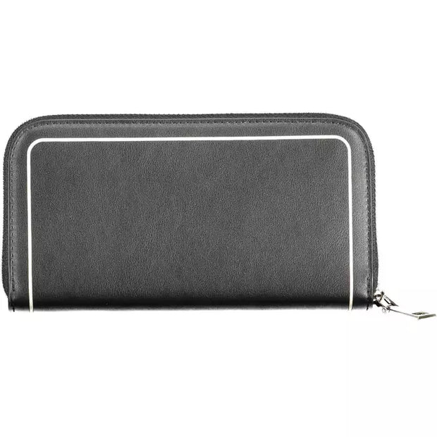 Black Polyethylene Women Wallet