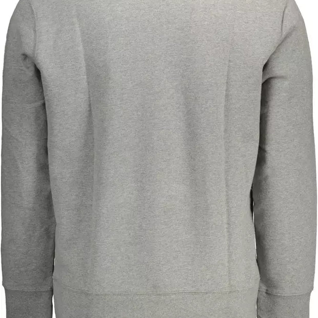 Gray Cotton Men Sweater