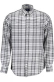 Gray Cotton Men Shirt