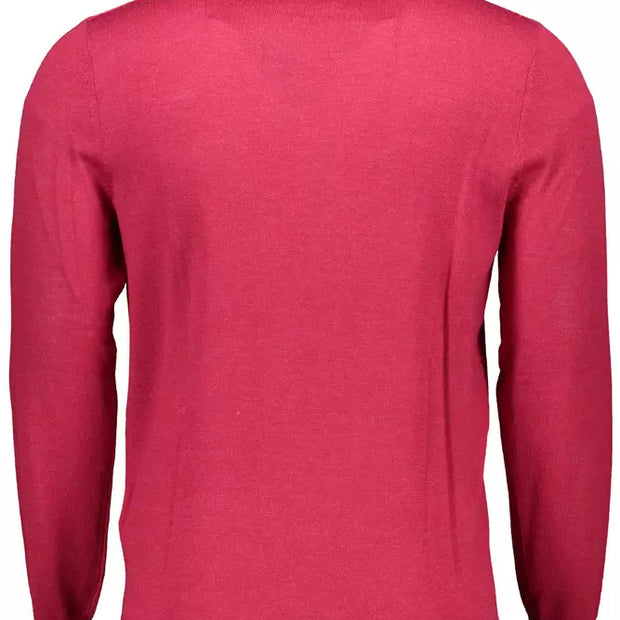 Red Wool Men Sweater