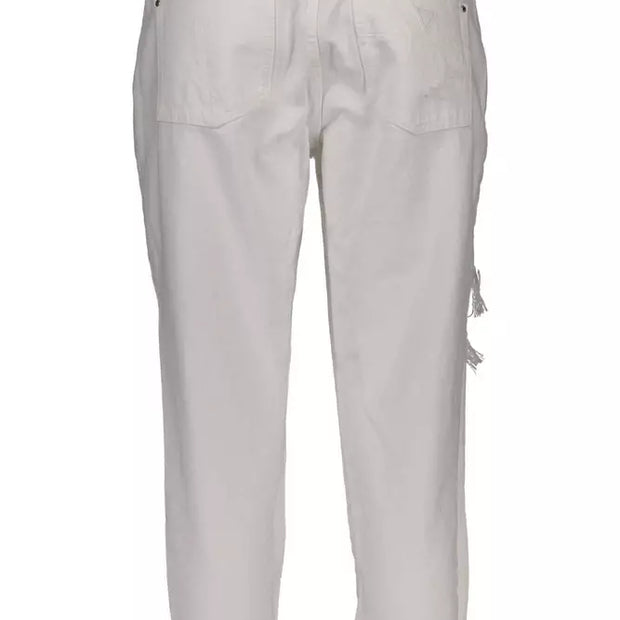 White Cotton Women Jeans