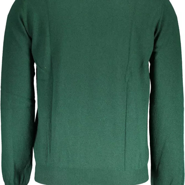 Green Wool Men Sweater