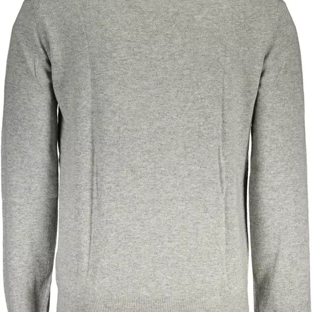 Gray Wool Men Sweater