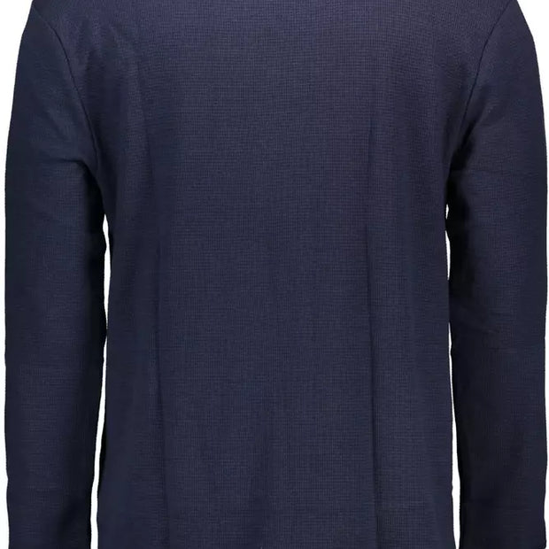 Blue Cotton Men Sweater