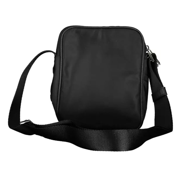 Black Polyester Men Shoulder Bag