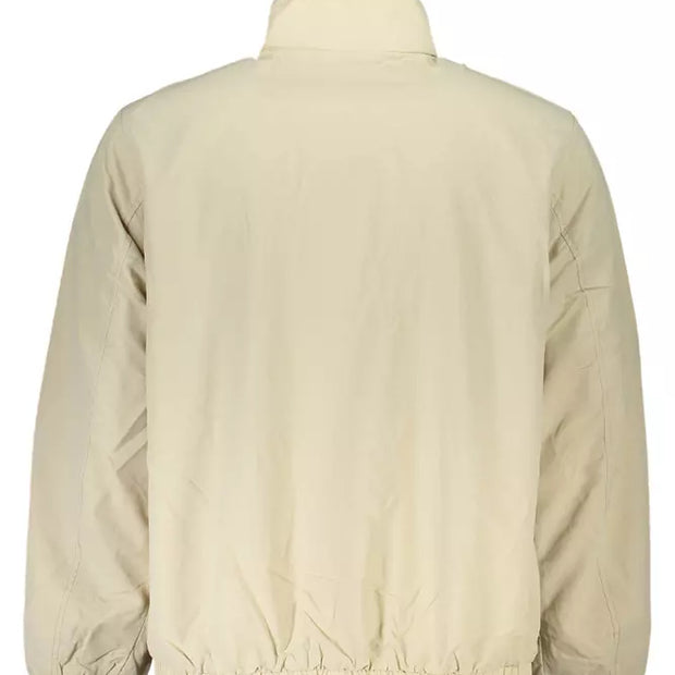 Beige Polyamide Men Jacket