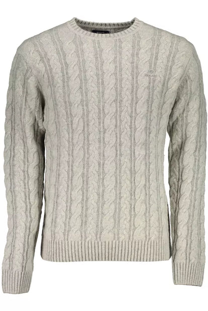 Gray Wool Men Sweater