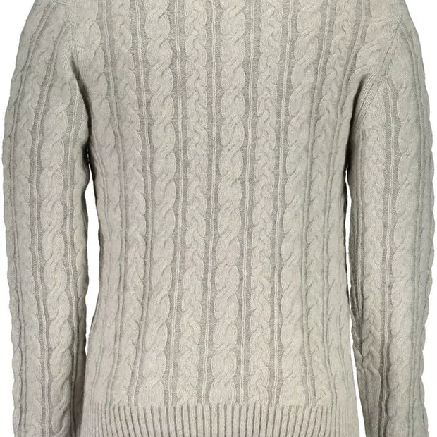 Gray Wool Men Sweater