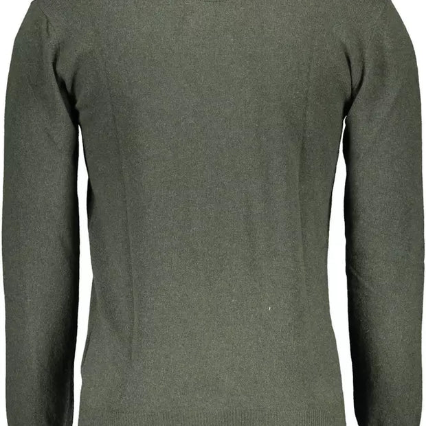 Green Wool Men Sweater