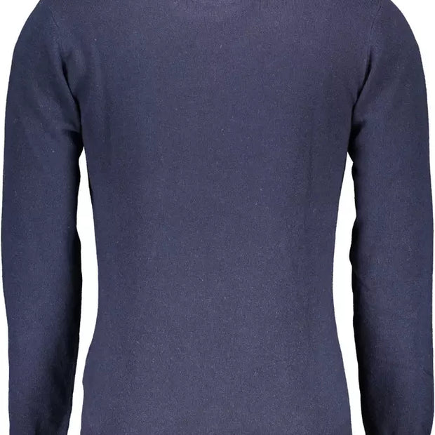 Blue Wool Men Sweater