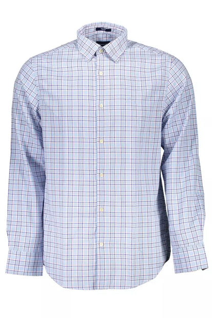 Light Blue Cotton Men Shirt