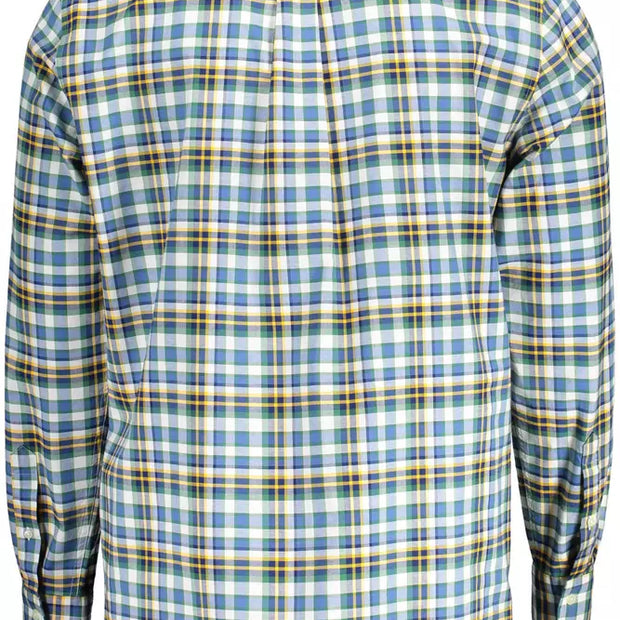 Blue Cotton Mens Shirt