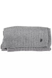 Gray Wool Mens Scarf