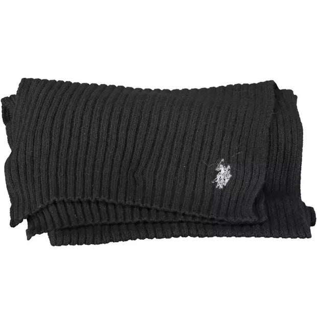 Black Wool Men Scarf