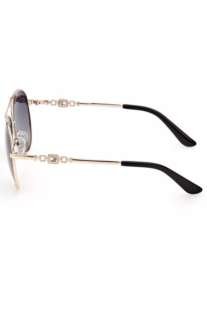 Gold Metal Women Sunglass