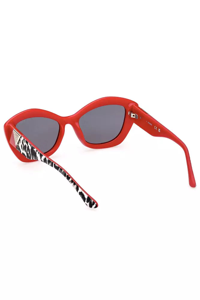 Red Injected Plastic Women Sunglass