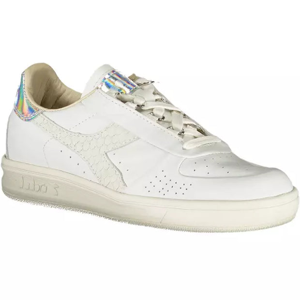 White Leather Women Sneaker