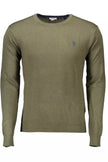 Green Viscose Men Sweater