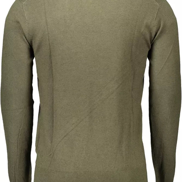 Green Viscose Men Sweater