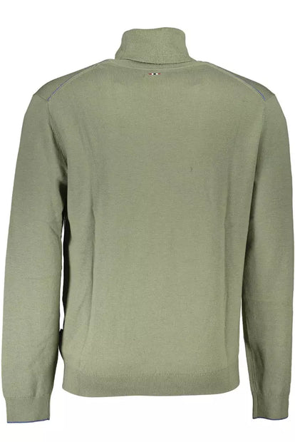 Green Wool Men Sweater