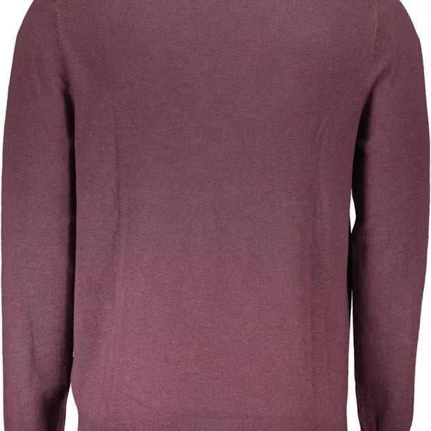 Purple Wool Men Sweater